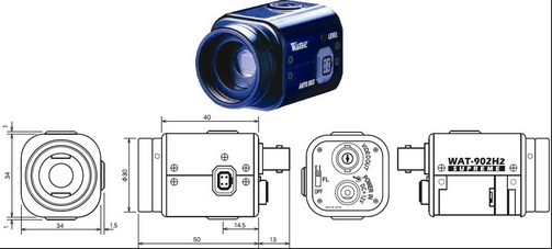 WAT-902H2日本原装工业黑白超低照度摄像机